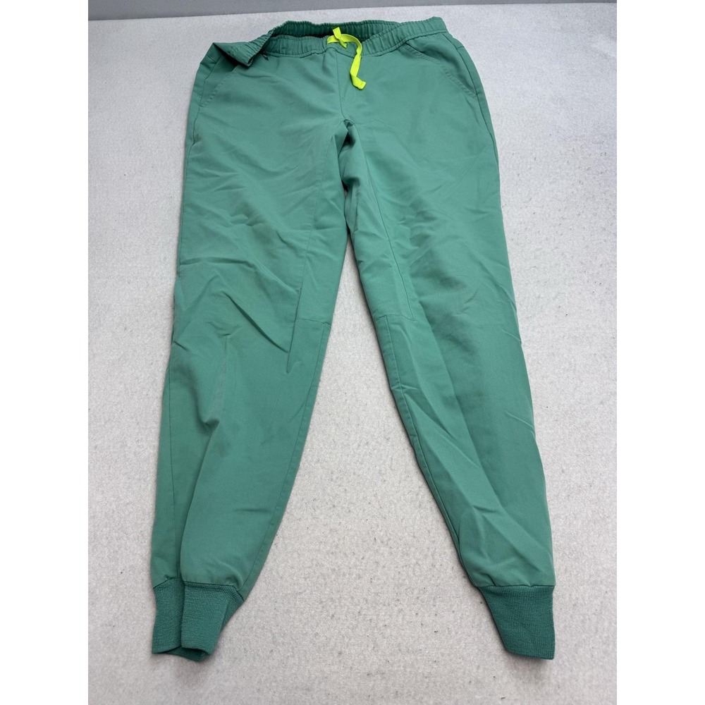 Figs Technical Collection Tansen Jogger Scrub Pants Women's Medium Green Cuff